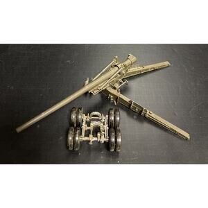Revell 155mm Plastic Long Tom Gun 1956 WWII Army Vintage Incomplete